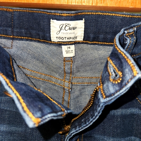 J Crew toothpick jeans size 28 - Picture 2 of 3